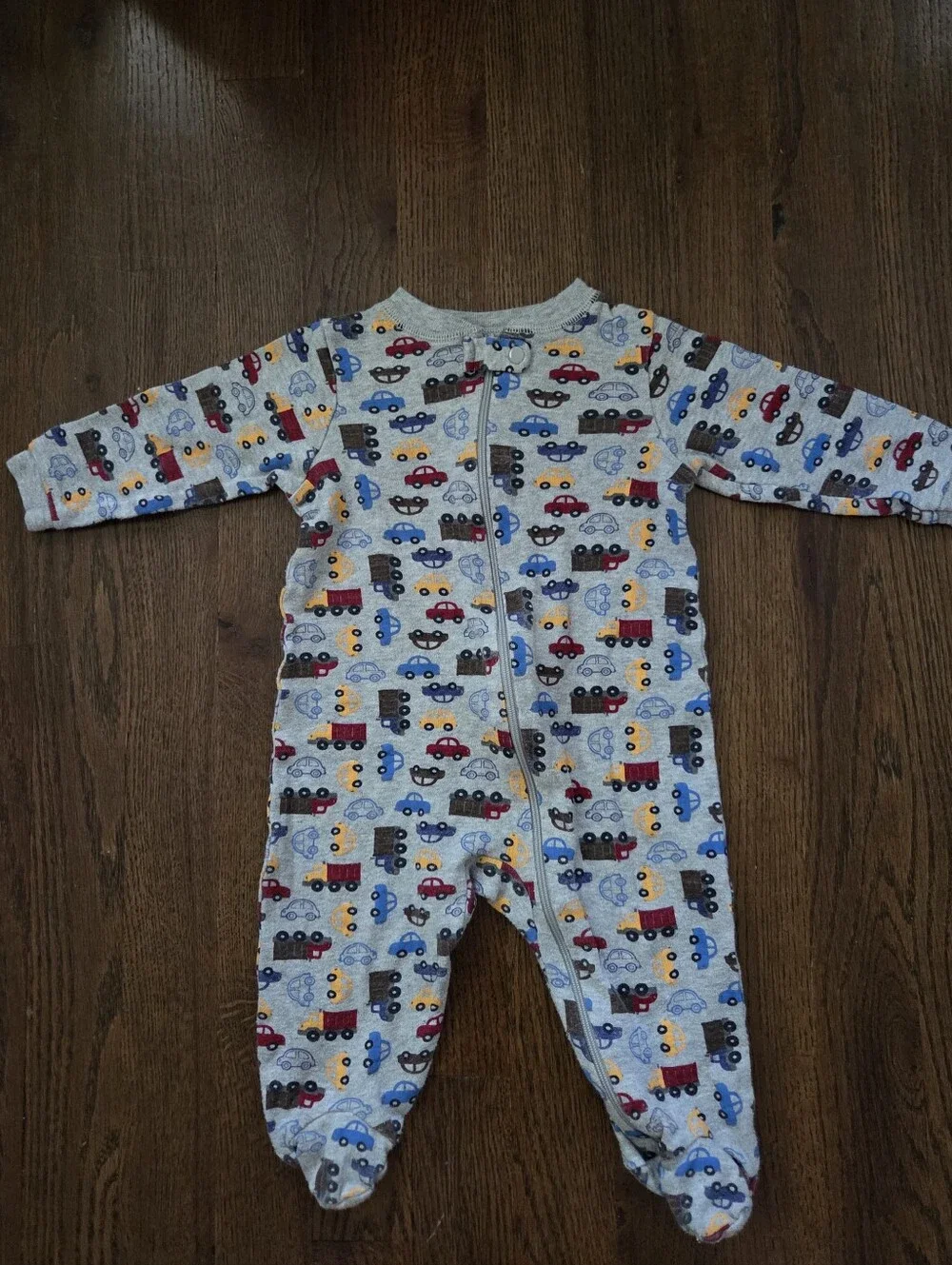 Faded Glory Boys 6/9m Transportation Footies